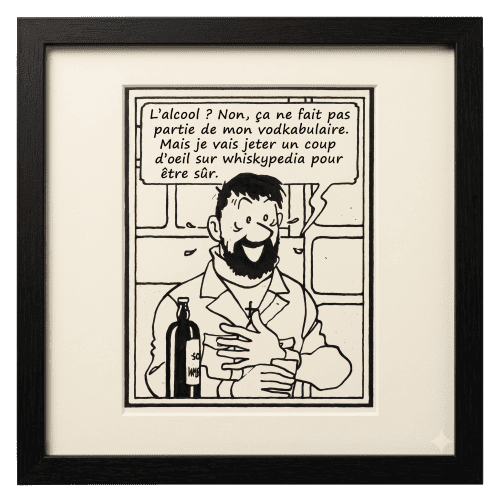 L'alcool ?
Non, ça ne fait pas partie de mon vodkabulaire.
Mais je vais jeter un